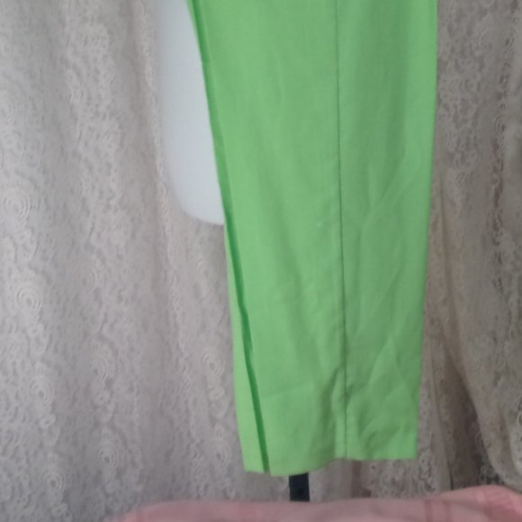 Sag Harbor Apple Green Pants Slacks Size 12  NWOT - Picture 2 of 5